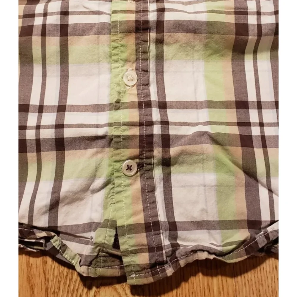 Gymboree Boys Button Up Shirt Size: XS 3-4 Short Sleeve